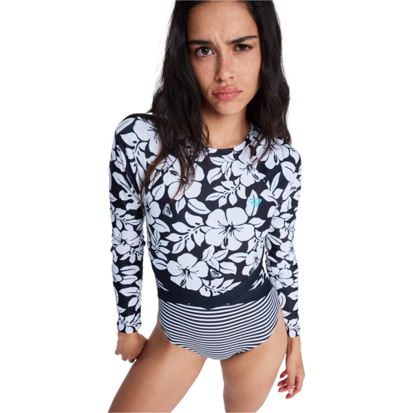 Fato De Surf De Manga Comprida Para Mulher « Roxy » Para O Verão De 2026 - ERJWR03924 - Anthracite The Mo